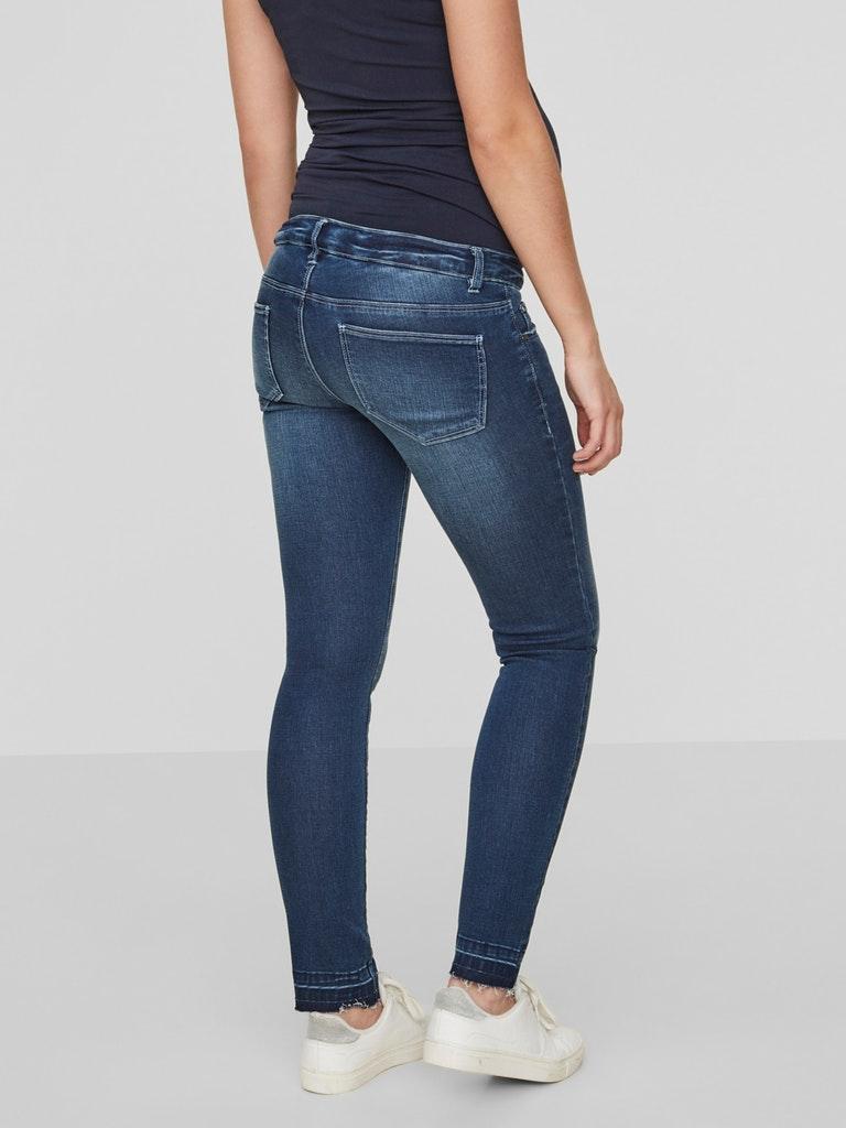 MAMALICIOUS Damen Jeans MLULRIKA SLIM RAW JEANS B.