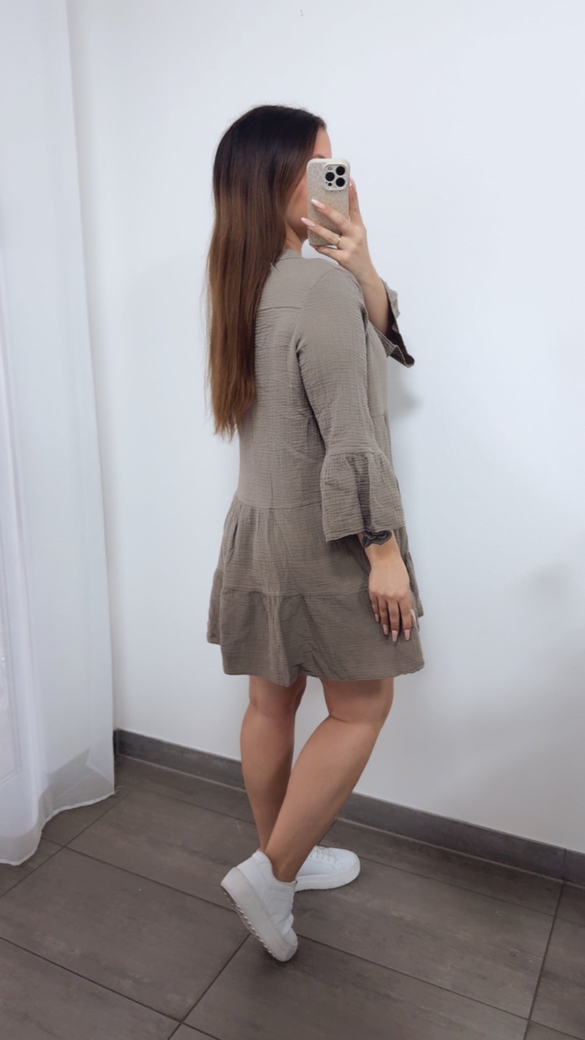 Musselin Kleid & Tunika in Taupe – Natürliche Eleganz | MUSSELIN LIEBE