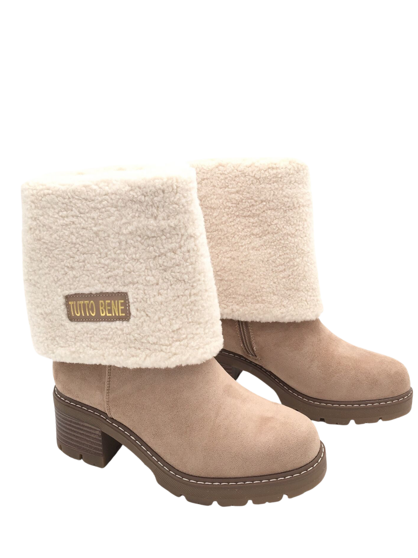 Tutto Omslag Beige Stiefel