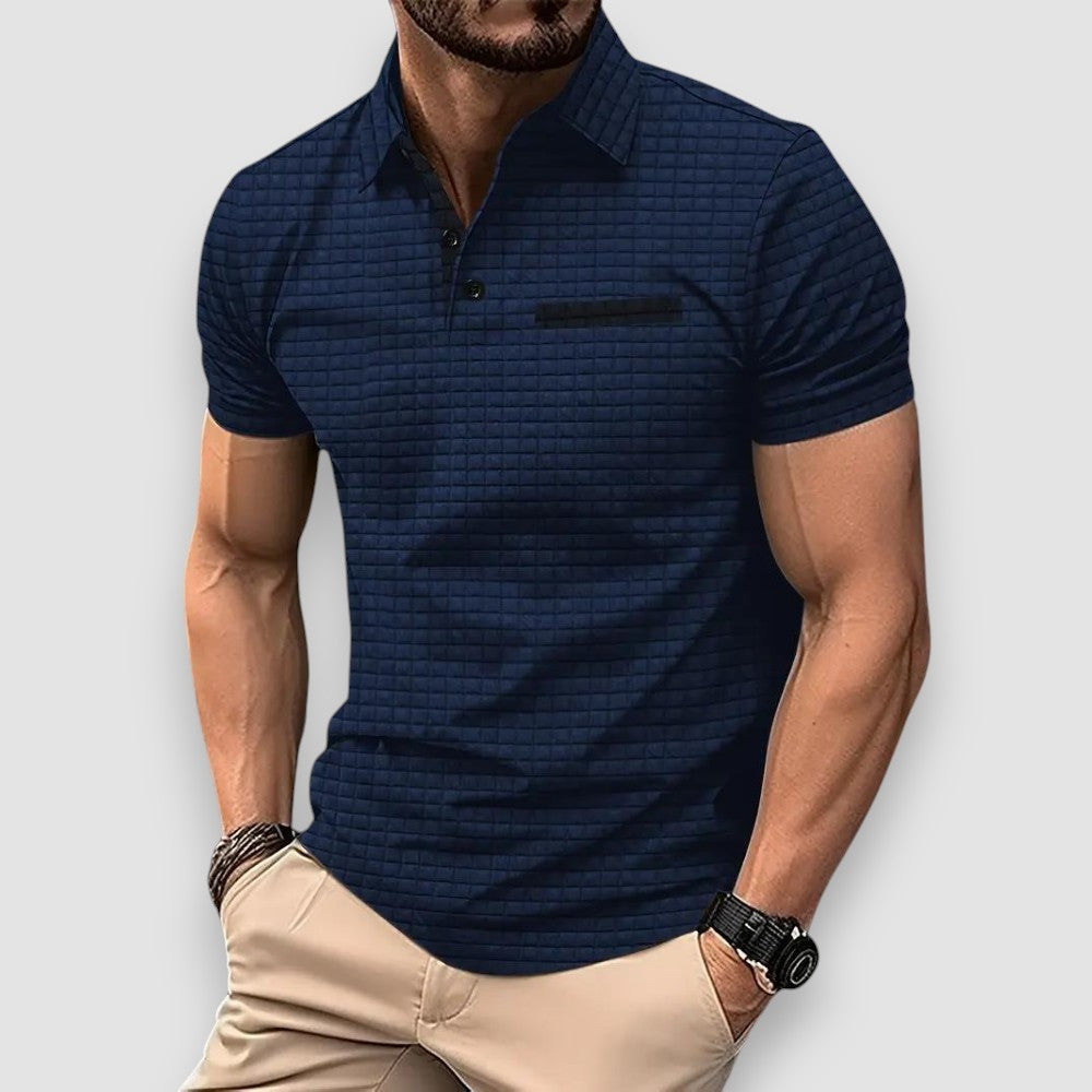Lumier - Gemustertes Herren Poloshirt Premium