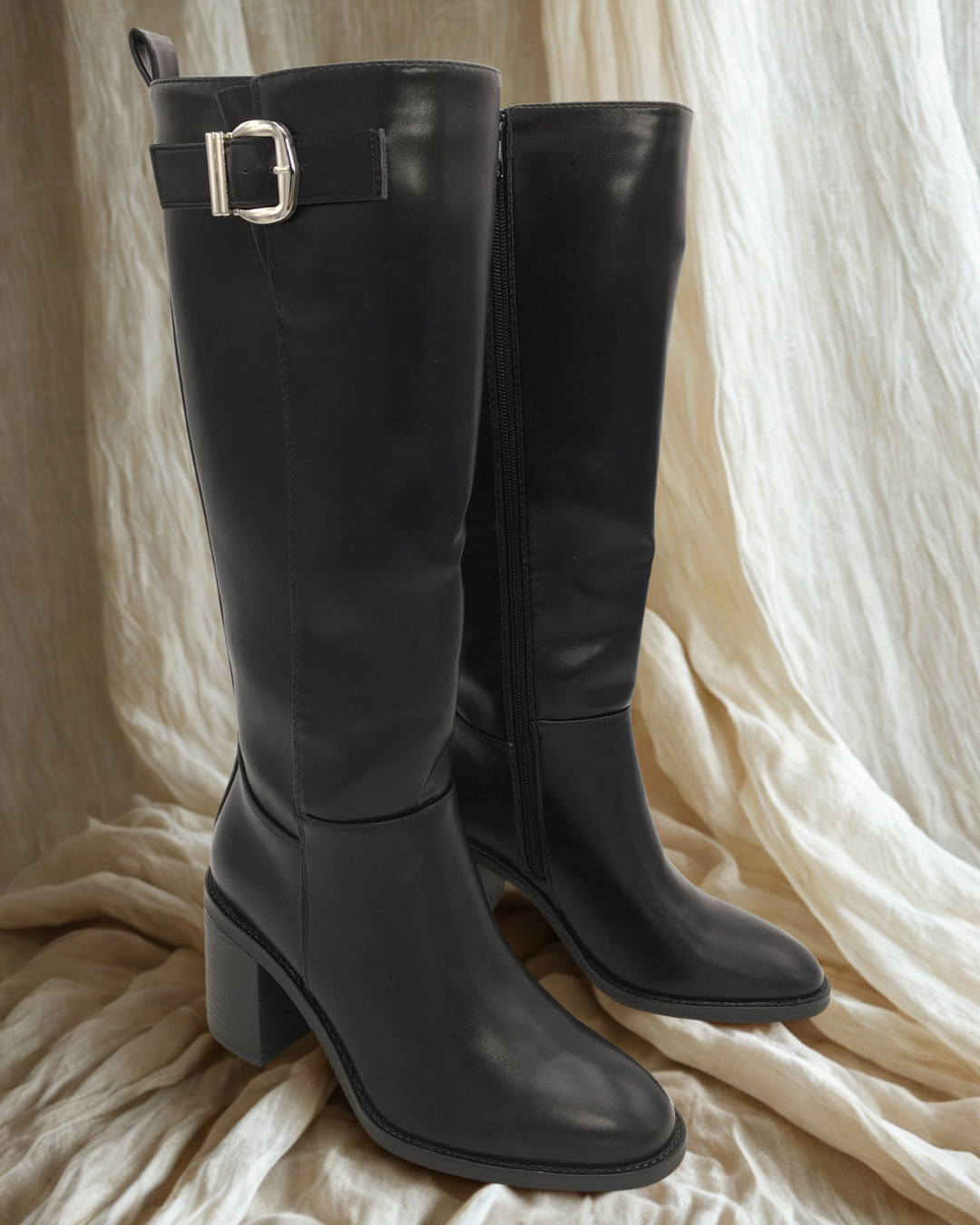 Sandy Schwarz Stiefel