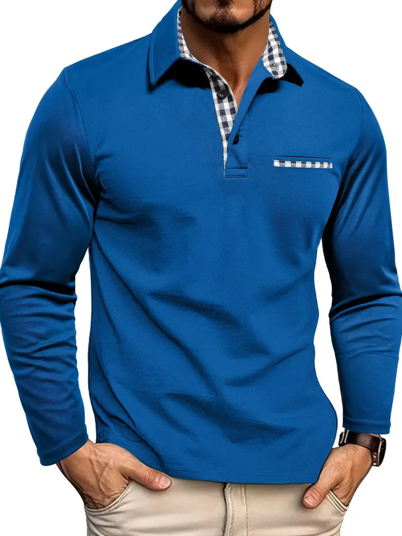 GERNAN™ Herren Langarm-Poloshirt | Premium Baumwolle