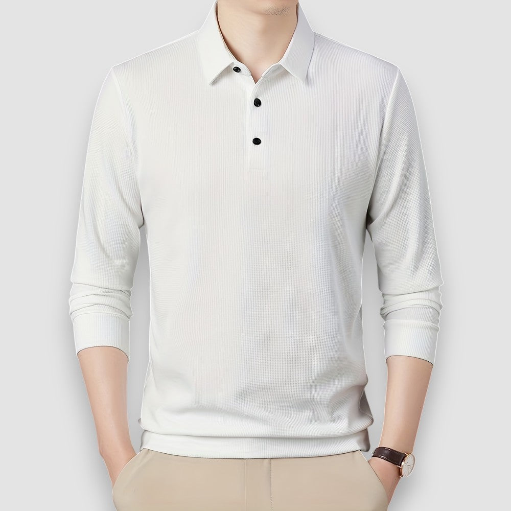 Zeno | Casual Langarm Herren Polo-Shirt