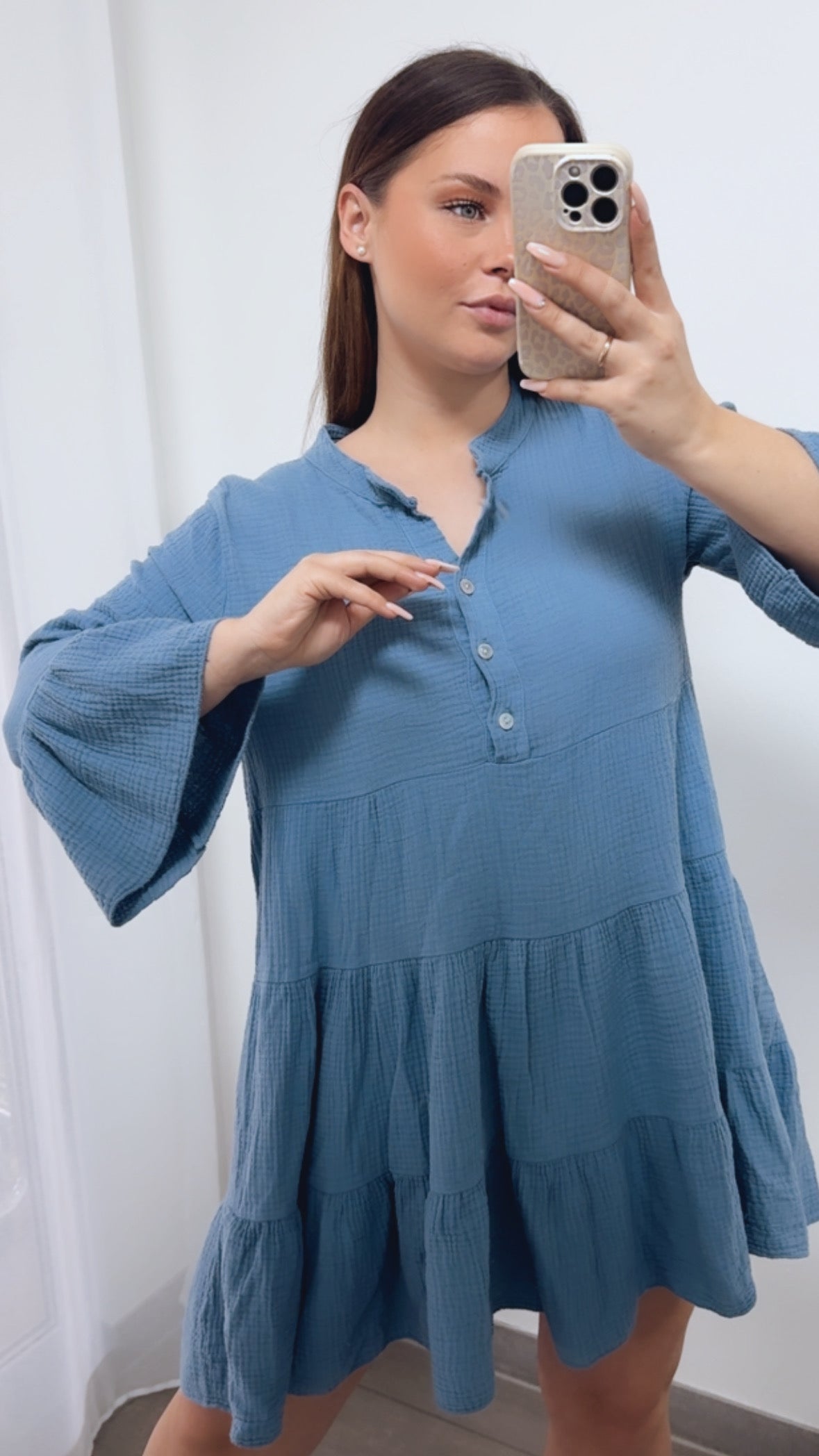 Musselin Kleid & Tunika in Denim Blau – Zeitlose Eleganz | MUSSELIN LIEBE