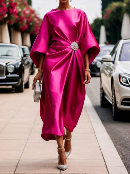 Elegantes Satin-Kleid – Luxuriöser Glanz | Salzburg Mode