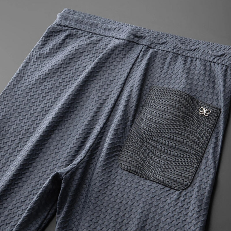 Jacquard Lounge-Set – Texturiertes Herren-Freizeitset mit Raffinesse