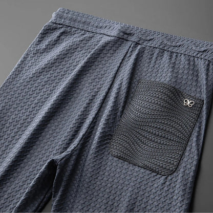 Jacquard Lounge-Set – Texturiertes Herren-Freizeitset mit Raffinesse