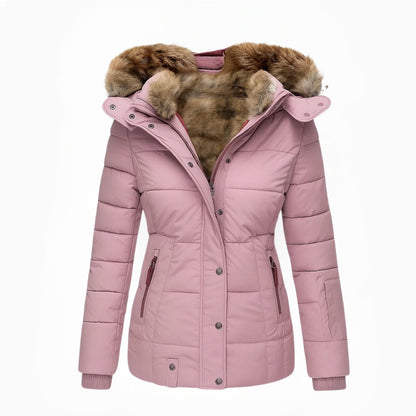 Anna™ Wintermantel Damen mit Fellkapuze - Warmer Gefütterter Parka