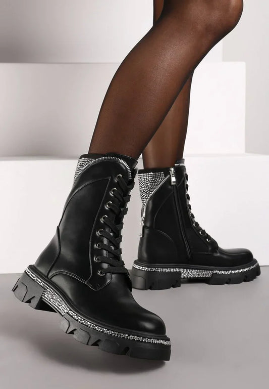 Schwarze Ankle Boots Aktion