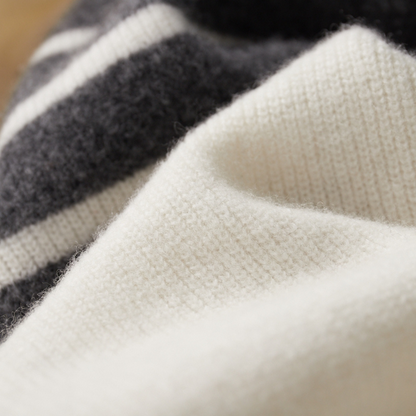 Milano Gestreiftes Strickwaren-Set – Elegantes Herren-Strick-Outfit