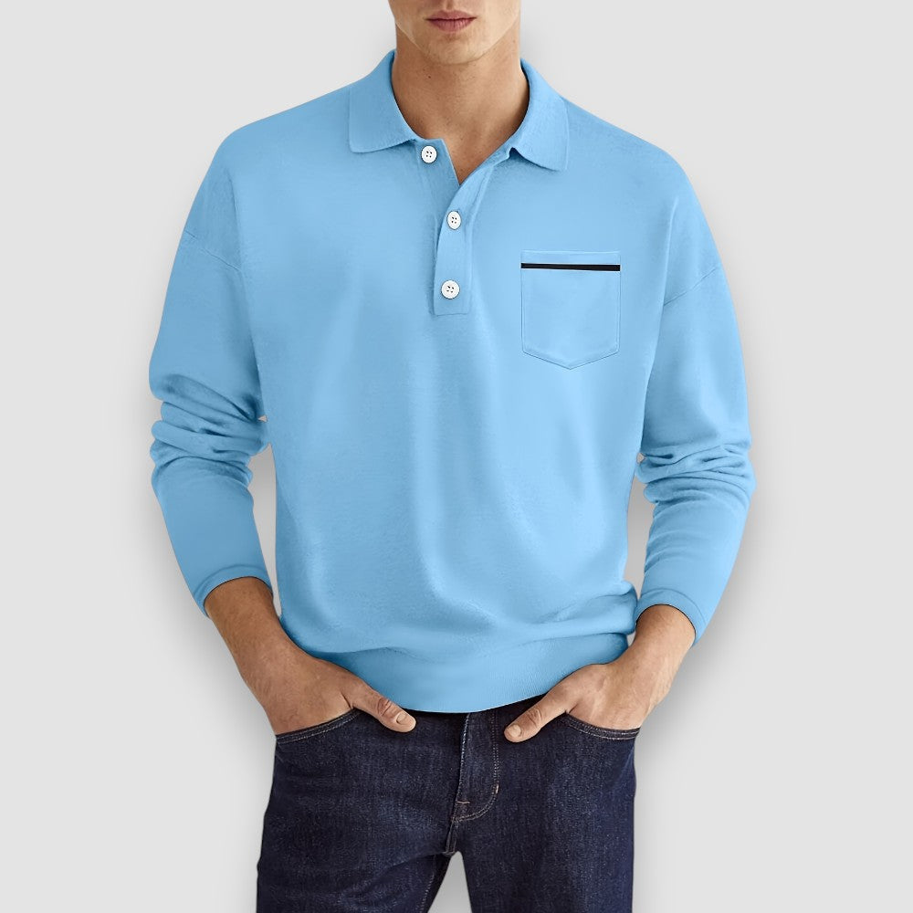 Cardi | Langarm Herren Polo-Shirt