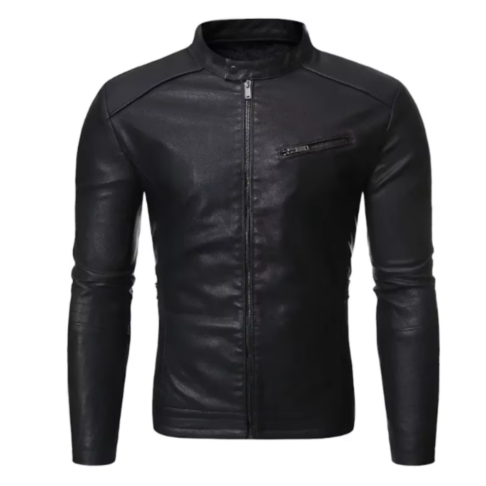 Elegante Slim-Fit Lederjacke