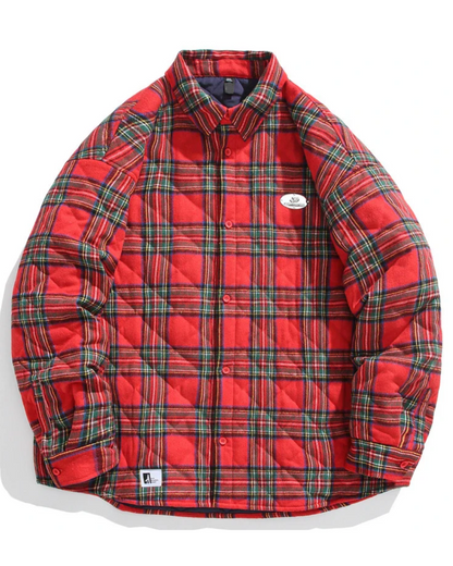 Vintage Baumwoll-Gefütterte Jacke