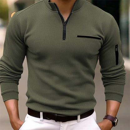 Gusteous Herren Langarm-Poloshirt – Zeitlose Eleganz trifft sportliche Raffinesse