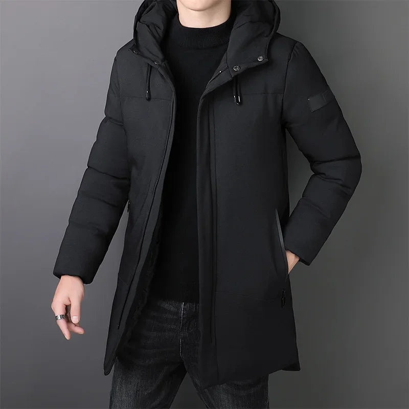 Elegante Lange Herren-Jacke