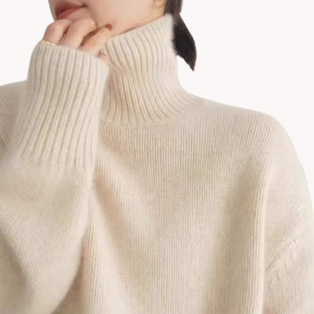 Juliette – Luxuriöser Feinstrick-Rollkragenpullover