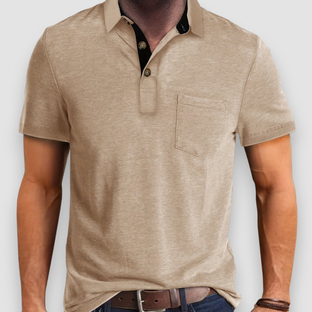 Riven | Durchgeknöpftes Herren Polo-Shirt