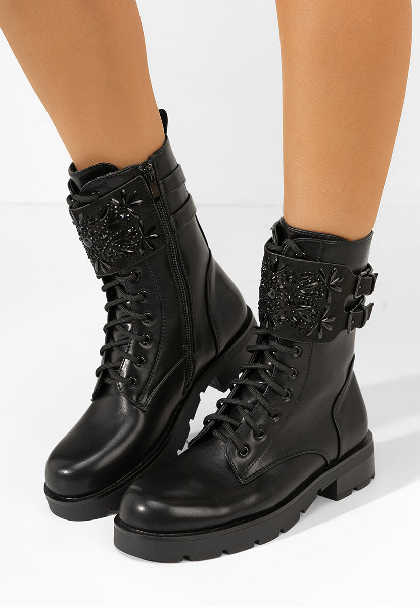 Schwarze Ankle Boots Modern