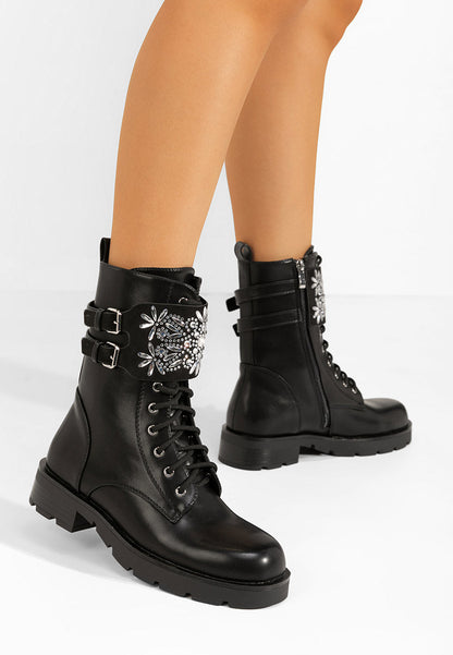 Silberne Ankle Boots