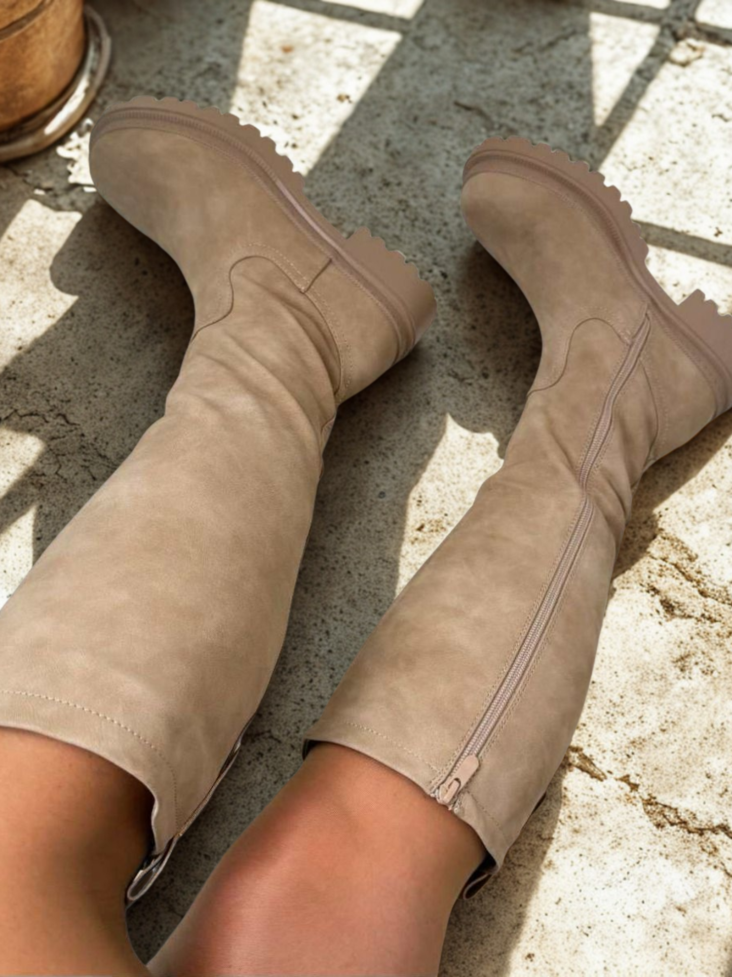 Anetta Khaki Stiefel