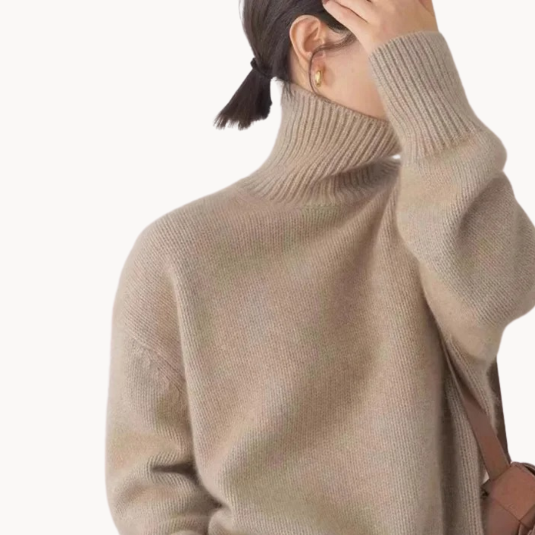 Juliette – Luxuriöser Feinstrick-Rollkragenpullover