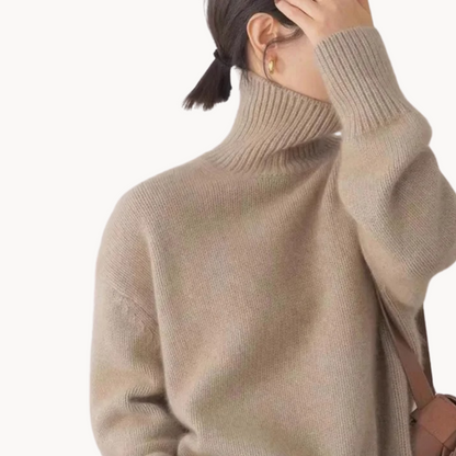 Juliette – Luxuriöser Feinstrick-Rollkragenpullover