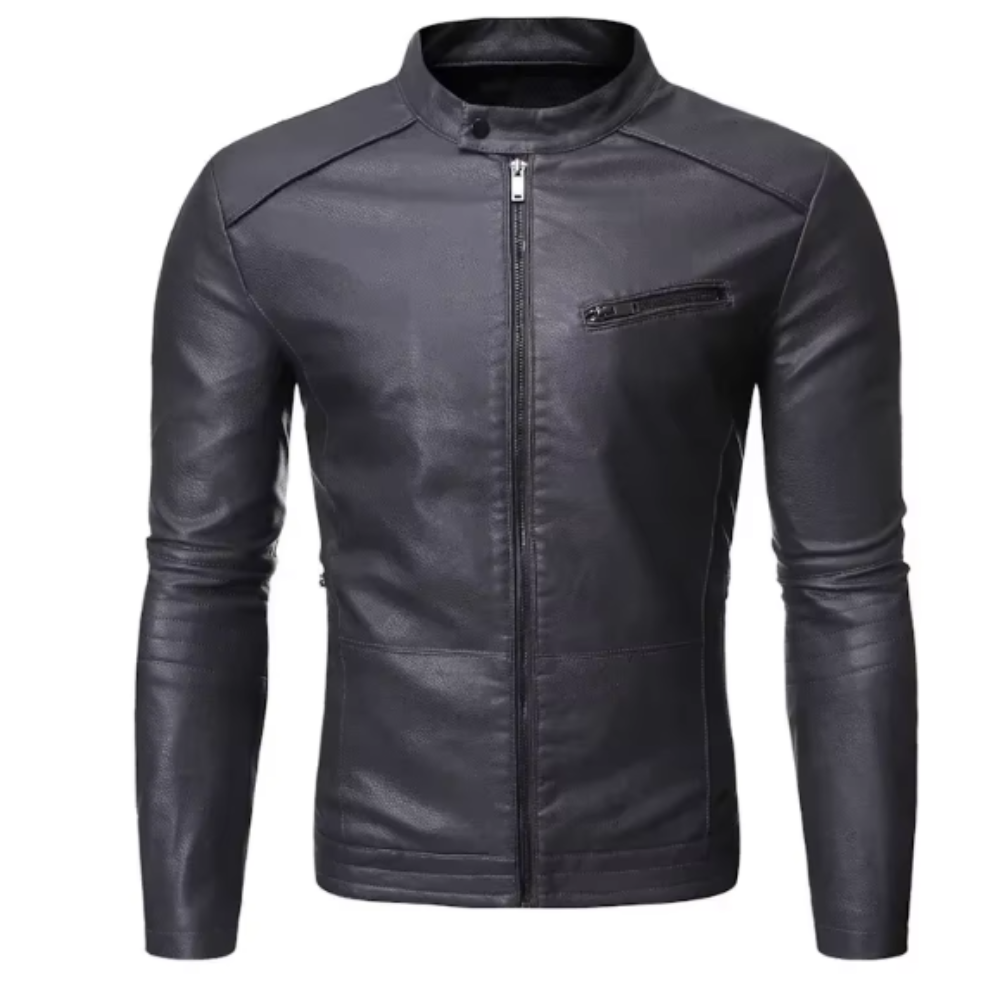 Elegante Slim-Fit Lederjacke