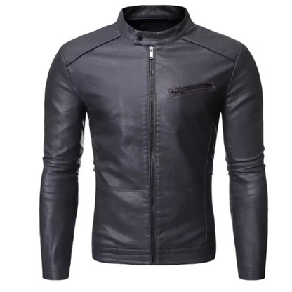 Elegante Slim-Fit Lederjacke