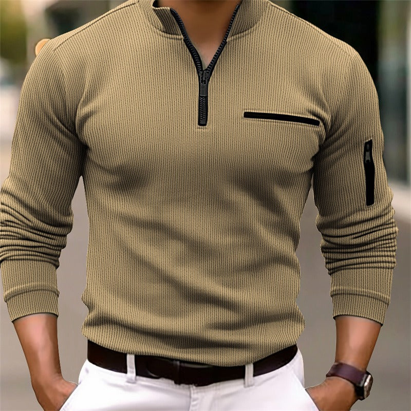 Gusteous Herren Langarm-Poloshirt – Zeitlose Eleganz trifft sportliche Raffinesse