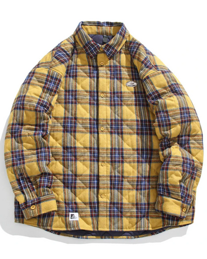 Vintage Baumwoll-Gefütterte Jacke