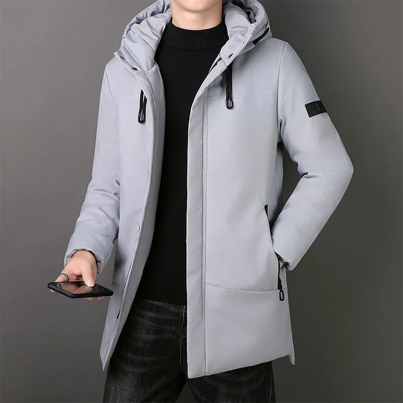 Elegante Lange Herren-Jacke