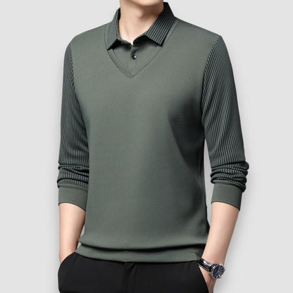 Lumier | Langarm Herren Polo-Shirt