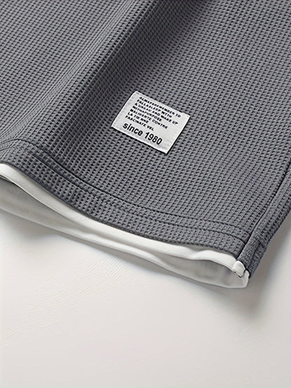 Waffelstrick Lounge-Set für Herren - Bequemes Zweiteiler-Set