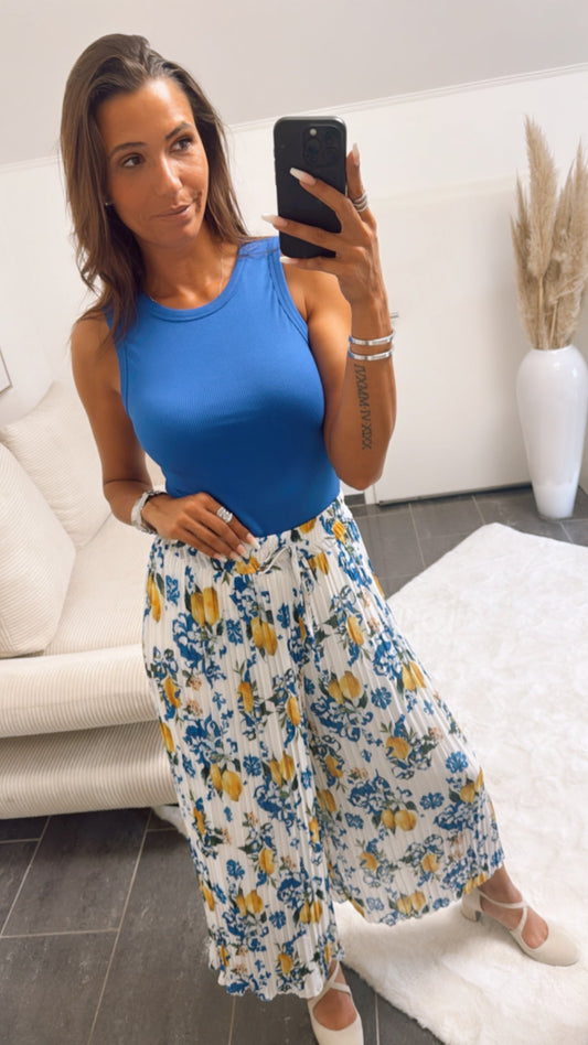 Plissee-Hose "Citrus" – Frische Farben für Ihren Sommer