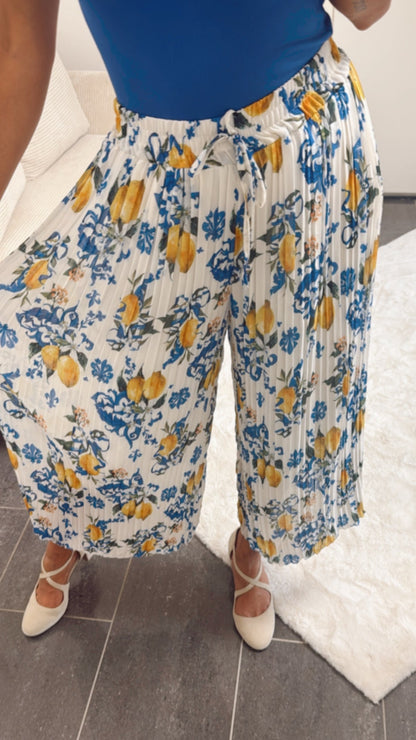 Plissee-Hose "Citrus" – Frische Farben für Ihren Sommer