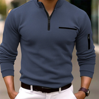 Gusteous Herren Langarm-Poloshirt – Zeitlose Eleganz trifft sportliche Raffinesse