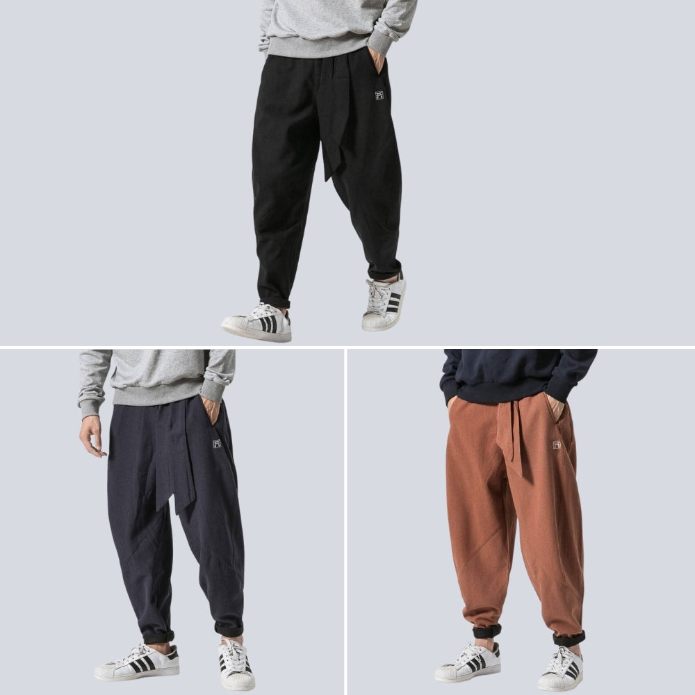 3er-Pack Akio - Japanische Winter Haremhose