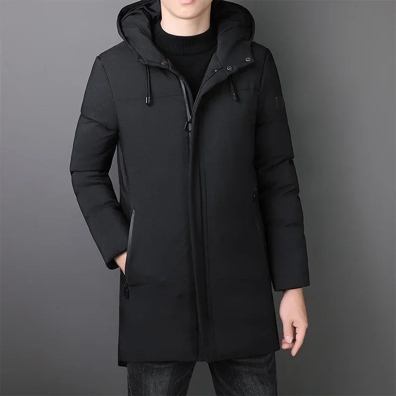 Elegante Lange Herren-Jacke