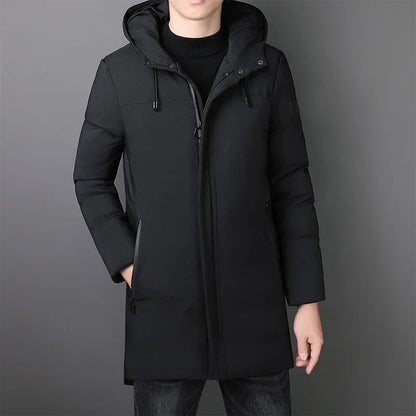 Elegante Lange Herren-Jacke