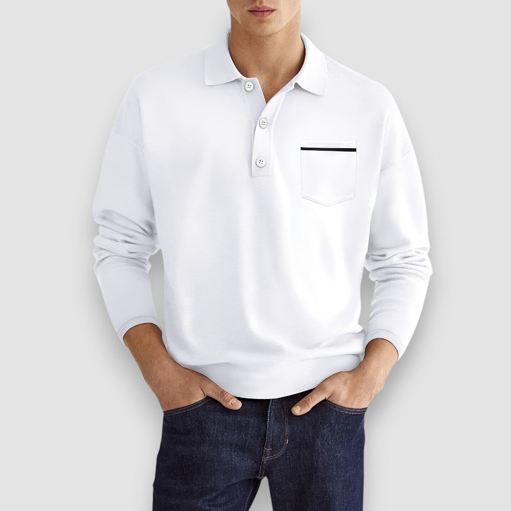 Cardi | Langarm Herren Polo-Shirt