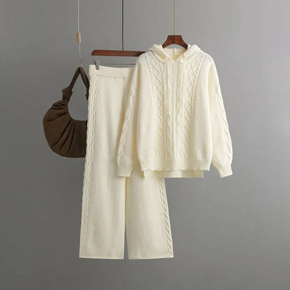 Firenze™ - Bequemes, übergroßes Strick-Trainingsanzug-Set