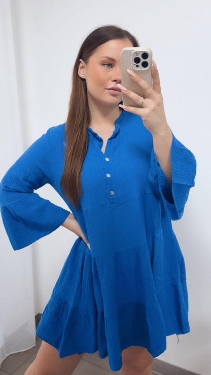 Musselin Kleid & Tunika in Royal Blau – Edle Farbbrillanz | MUSSELIN LIEBE
