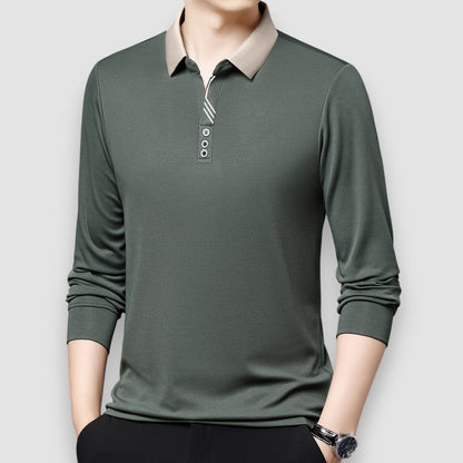 Enzo | Business Langarm Herren Polo-Shirt