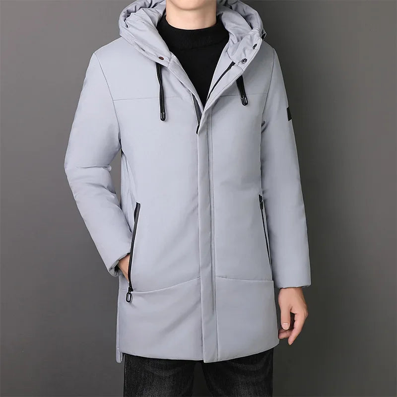 Elegante Lange Herren-Jacke