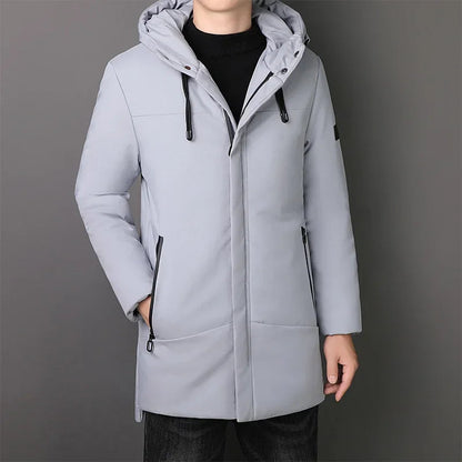 Elegante Lange Herren-Jacke