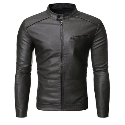 Elegante Slim-Fit Lederjacke