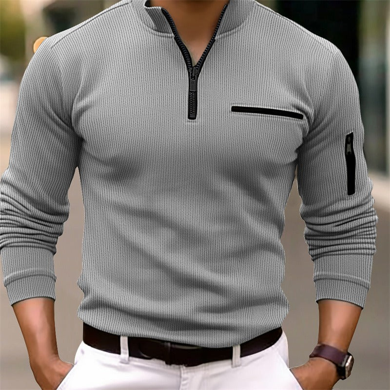 Gusteous Herren Langarm-Poloshirt – Zeitlose Eleganz trifft sportliche Raffinesse