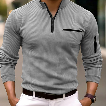 Gusteous Herren Langarm-Poloshirt – Zeitlose Eleganz trifft sportliche Raffinesse