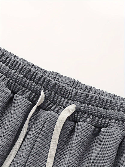 Waffelstrick Lounge-Set für Herren - Bequemes Zweiteiler-Set