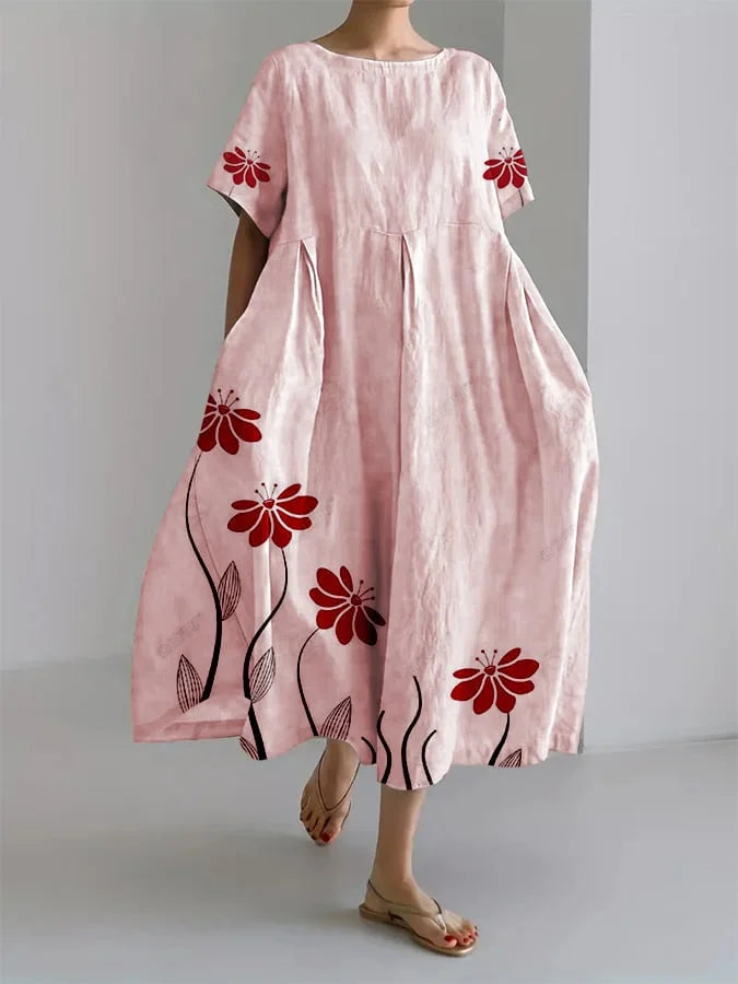 Leichtes Blumenkleid – Feminine Leichtigkeit in Weiß & Rosa | Salzburg Mode